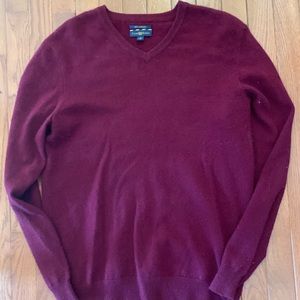 Club Room Burgundy Cashmere Sweater
